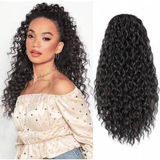 Shein Ponytail Extension Drawstring Ponytail For Women Synthetic Long Curly Pony Tails Extensions Clip