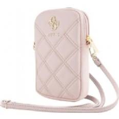 Guess Quilted 4G Telefonpose Metallogo Justerbar Rem Pink