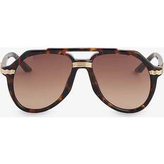 Casablanca Gold Brown Ew023c2 Aviator-frame Acetate GOLD BROWN