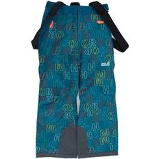 Blau Shellhosen Jack Wolfskin Neureuther Printed Pant Kinder Skihose Schneehose 1608761-8132