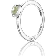Efva Attling Grön Ringar Efva Attling Love Bead Ring Green Quartz 16.00 MM SILVER
