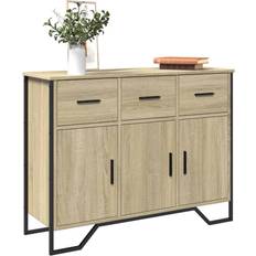Ek - Gråa Sideboards vidaXL Skänk Sonoma-Ek 97 x 32,5 x 74,5 cm Sideboard