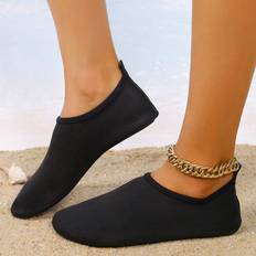 Shein NonSlip Beach Shoes - Black Soft Soled Diving Shoes For Men And Women