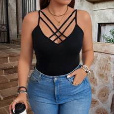 Shein Lässiges Tank Top für Damen mit überkreuzten Trägern