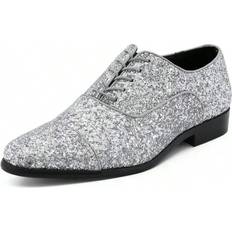 Silver Oxford Shein Lawrence Silver Sparkly Mens Oxfords Lace Up Dress Shoes For Men