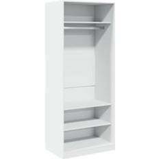 White Clothing Storage vidaXL White Engineered Wood Wardrobe