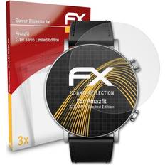 Screen Protectors atFoliX 3x screen protection film for amazfit gtr 3 pro le matt&shockproof Transparent