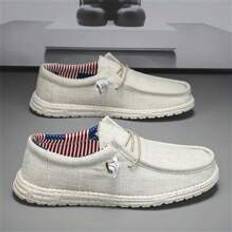 Shein Men Plus Casual Loafers With Lace-Up, Comfortable And Breathable, Slip-On Driving Shoes