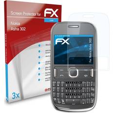 Screen Protectors atFoliX 3x Screen Protection Film Nokia Asha 302