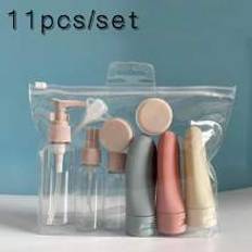 Reseflaskor på rea Shein 11pcs/Set Travel Bottles For Toiletries Leakproof Refillable Containers For Shampoo Conditioner Lotion