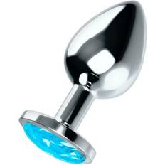 Sexleksaker Oh mama! Analplugg Buttplug Med Blå Kristalldiamant Large