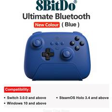Maxpower Blue 8BitDo Ultimate Wireless Bluetooth Controller Gamepad with Charging