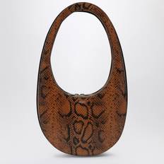 Coperni Snake Print Swipe Bag - Brown