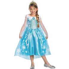 Disney Girl's Deluxe Frozen Elsa Dress Costume 7-8