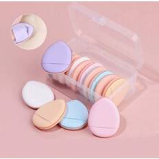 Shein 6pcs/10pcs Finger Puff Mini Cushion Powder Puff Makeup Sponge, Dry & Wet Dual-Use Foundation, Non-Absorbent