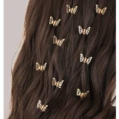 Hair Pins Shein 10pcs/45pcs Metal Mini Butterfly Hair Clips