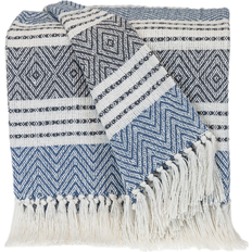 Parkland Collection Transitional Stripes Blankets Black, Blue (152.4x127cm)