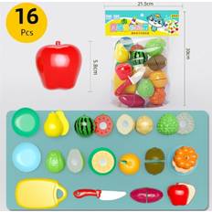 Kitchen Play House Toy Set Simulation Plastic Classic Fruit Vegetable Food Cutting Game Educational Kids Montessori Learning Toy