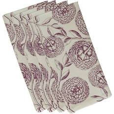 Textiles E by Design Daisy 18 Flowers Cloth Napkin Purple (45.7x)