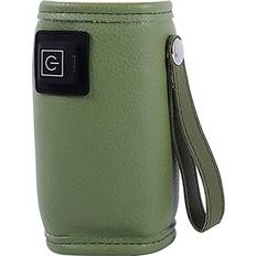 USB Milk Water Warmer Travel Stroller Insulated Bag Baby Nursing Bottle Heater Safe for Outdoor Winter -Green