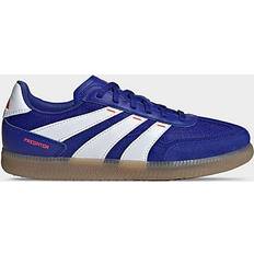 Blue Football Shoes Children's Shoes Adidas Little Kids' Predator Freestyle Indoor Soccer Shoes Lucid Blue/White/Solar Red