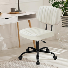 Ebern Designs White Office Chairs Ebern Designs Kacius Cotton Blend Office Chair