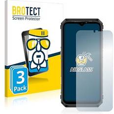 Bildschirmschutz Brotect AirGlass Panzerglasfolie 3 Stück, Ulefone Power Armor 18T Smartphone Schutzfolie, Transparent