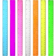 Transparent Rulers Color transparent ruler plastic rulers ruler 12