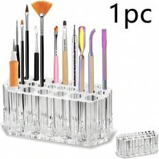 Shein pc Acrylic Makeup Brush Holder Nail Polish Organizer Clear Brushes Beauty Organizers And Cosmetic Display Storage Box Lip Liner Small Mascara Stora
