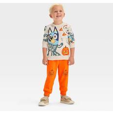 Other Sets Bluey Toddler Boys' and Bingo Halloween Top and Bottom Set Beige 12M