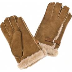 Solid Colours Gloves Shein WomensLadies Buckle Detail Gloves Tan