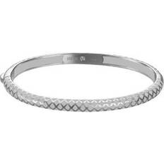 Esprit Damen Armband Armreif Edelstahl Silber/ white Lattice ESBA91076C600