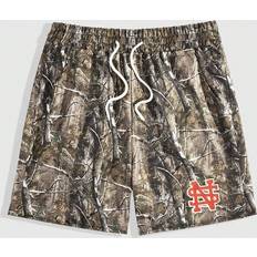 Shein Men Pants & Shorts Shein Men Snakeskin Print Drawstring Waist Shorts