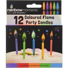 Cake Candles on sale Boxer Gifts 12 Coloured Flame Party Candles