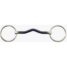 Blu Bit Morso dritto curvo blu per ferri da cavallo Premier Equine Sweet Iron Argenté