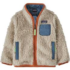 Kinderbekleidung Patagonia Baby Retro-X Fleecejacket - Kind Natural/Redtail Rust