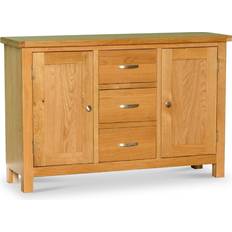Roseland Furniture London Oak 2 Door with 3 Sideboard