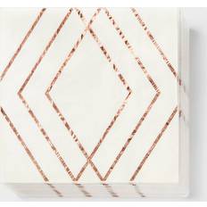 Rose Gold Paper Napkins Spritz 50ct Rose Gold Lunch Napkins