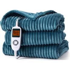 Caromio Heated Throw Blankets Turquoise