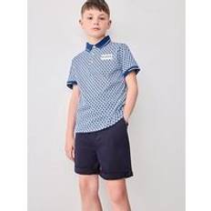 Ted Baker Boys, BOYS GEO POLO, Blue, Years YEARS