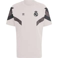 T-shirts Adidas Adult Real Madrid 2024 Lifestyler Grey T-Shirt, Men's, Medium, Gray