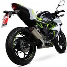 Exhaust Systems Scorpion Red Power Silencer Satin Titanium Sleeve
