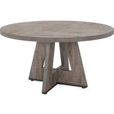 Tribesigns Round Wood Kitchen Dining Table 47.2"