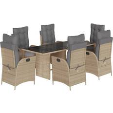 Havemøbler vidaXL 7-tlg. Garten-Essgruppe Lounge-Set