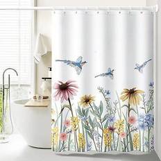 LLSCL fabric shower curtain liner magnets