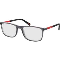 Prada Herr Glasögon & Läsglasögon Prada Prada Linea Rossa PS 03QV 01D1O1 Transparent Anthracite grey (55)