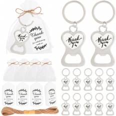 Wallets & Key Holders Shein pcs GoldSilver Key Containing Sand Bag Thank You Card Jute Rope Applicable Wedding Bridal Shower Birthday Party
