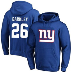 American Football Jackets & Sweaters Fanatics Men's Saquon Barkley Royal New York Giants Big and Tall Fleece Name and Number Pullover Hoodie Royal 5XB