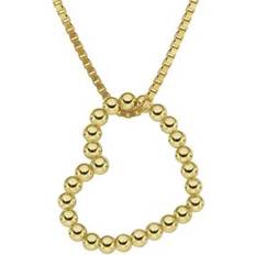 Trendor 41186 Damen-Kette Swinging Heart Gold auf Silber 925