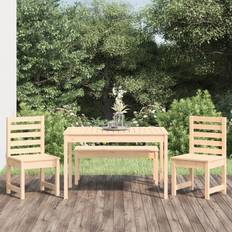 Pine Patio Dining Sets vidaXL 4 Garden Pine Patio Dining Set